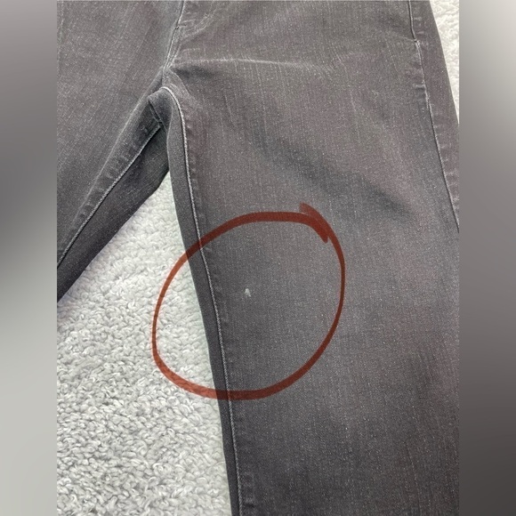 Levi's Jeans Womens 14 Classic Straight Leg 505 Black Denim Wash 505s Plus - Picture 2 of 6